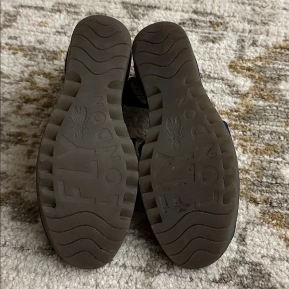 Fly London Yall Open Toe Platform Wedge Sandals Size 41 - Picture 7 of 8